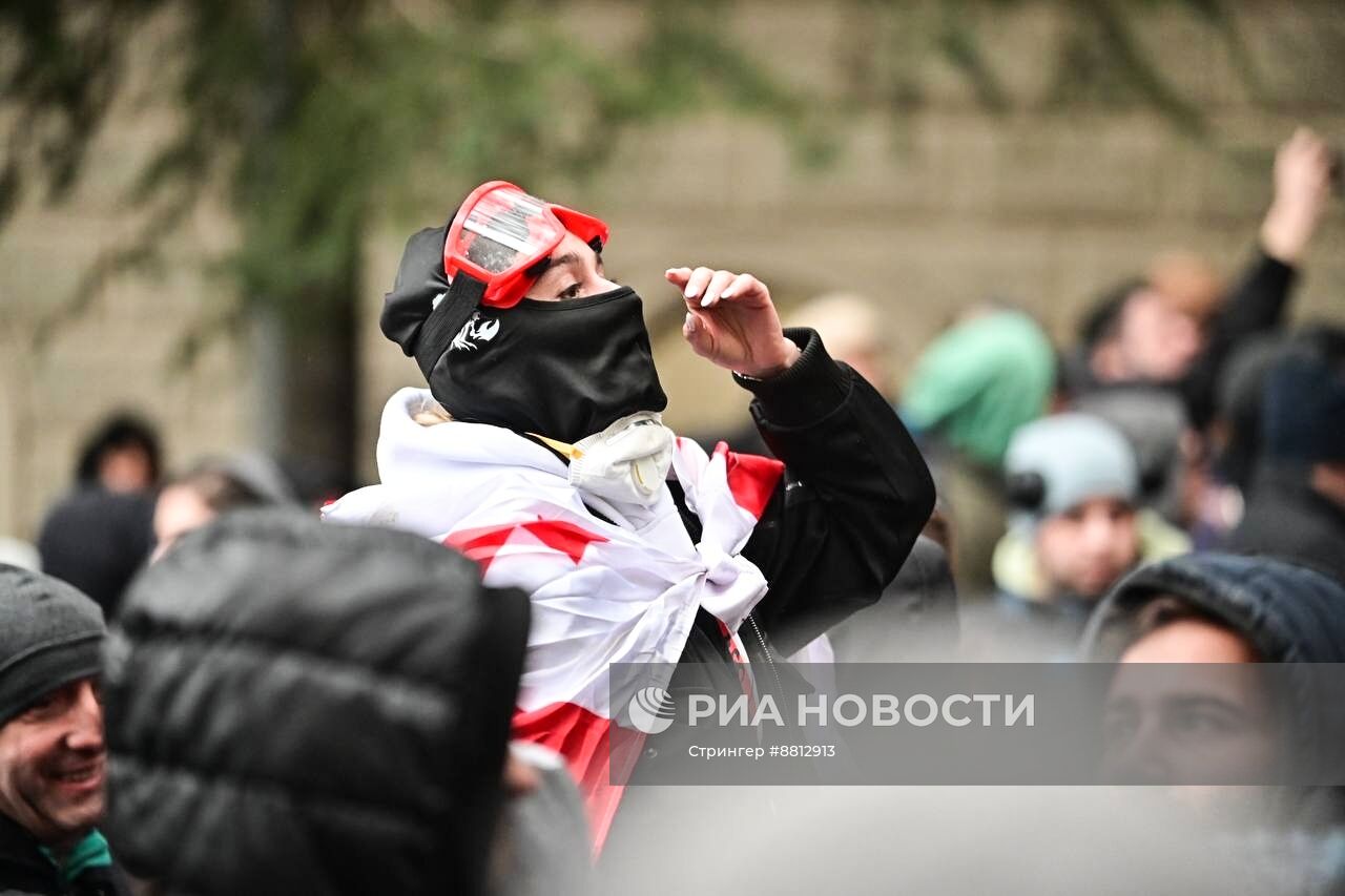 Митинг оппозиции в Тбилиси