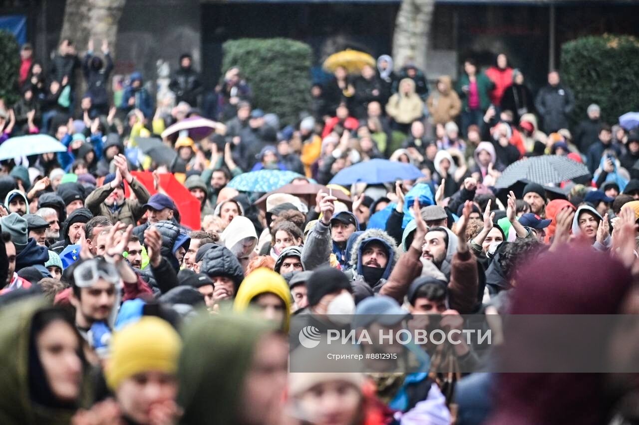 Митинг оппозиции в Тбилиси