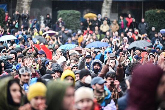 Митинг оппозиции в Тбилиси