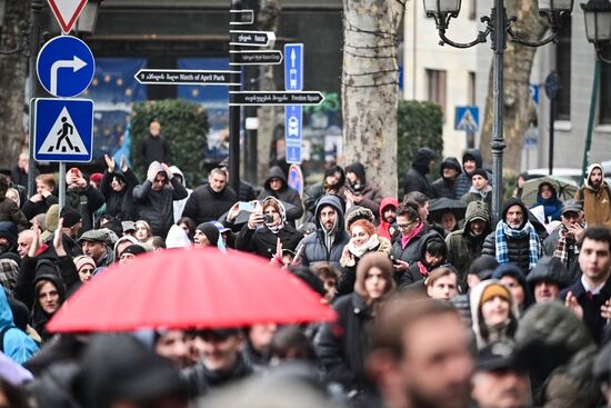 Митинг оппозиции в Тбилиси