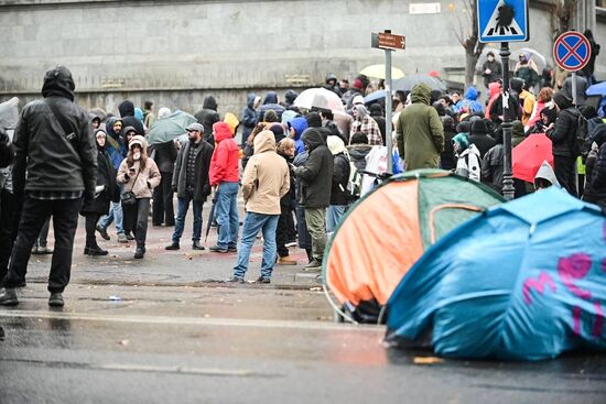 Митинг оппозиции в Тбилиси