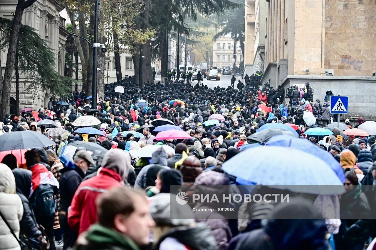 Митинг оппозиции в Тбилиси