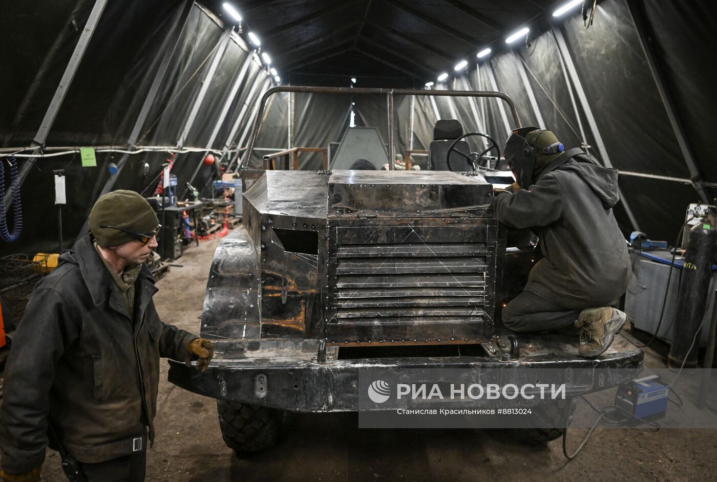 Изготовление багги бойцами группировки войск "Центр" на Красноармейском направлении СВО