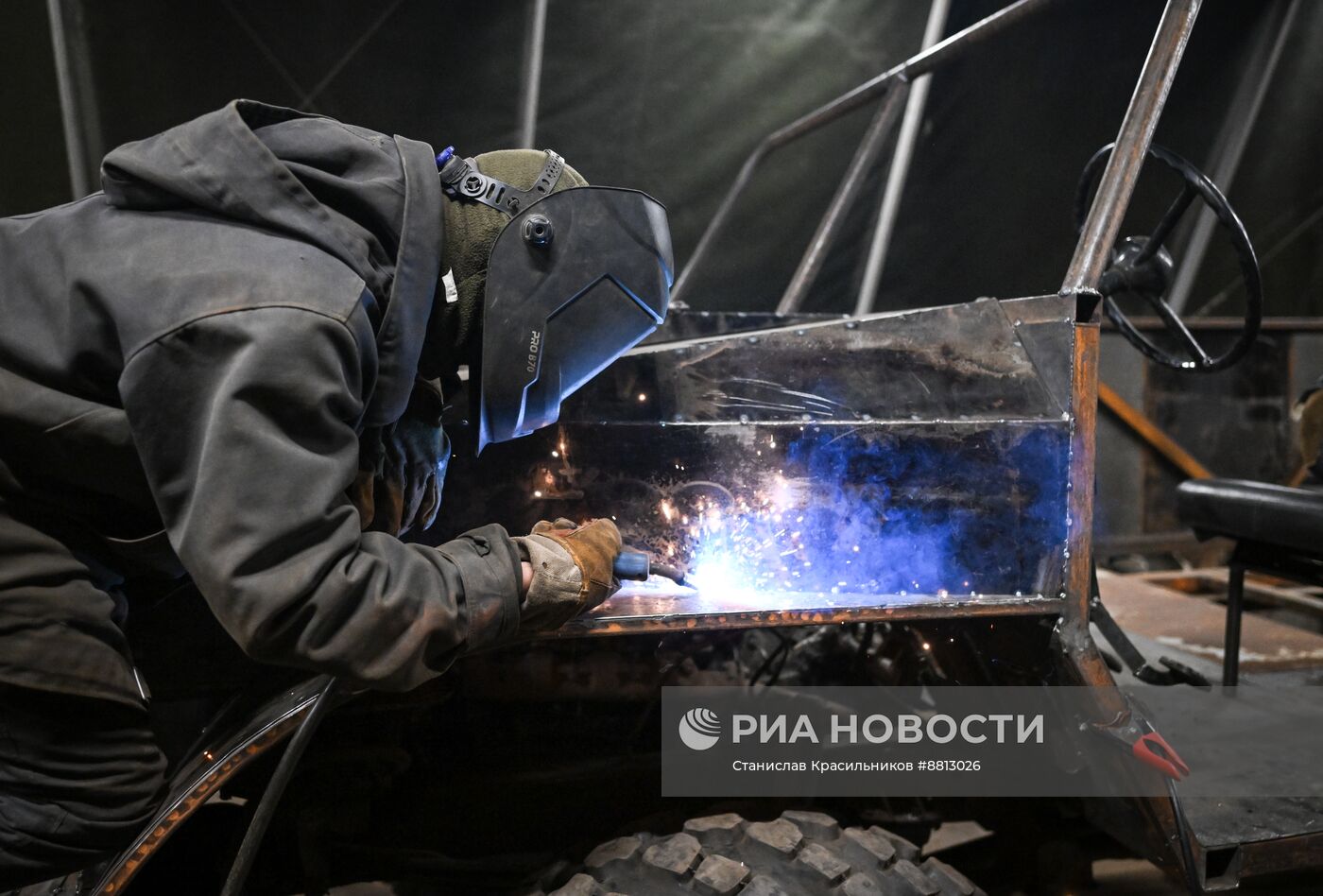 Изготовление багги бойцами группировки войск "Центр" на Красноармейском направлении СВО