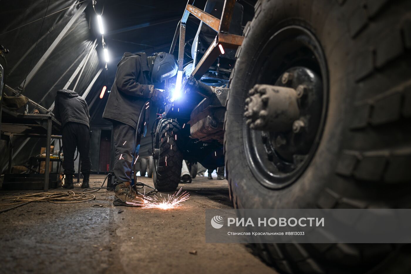 Изготовление багги бойцами группировки войск "Центр" на Красноармейском направлении СВО