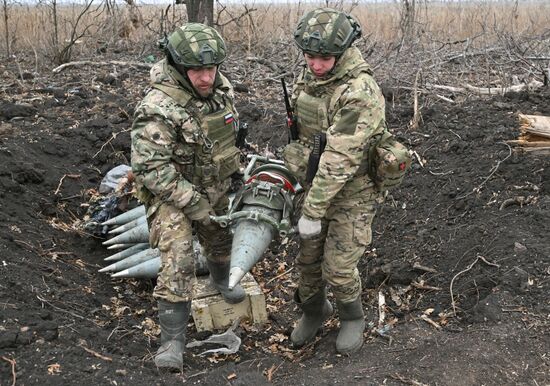 Боевая работа САУ 2С7М "Малка" группировки войск "Центр" на Красноармейском направлении СВО