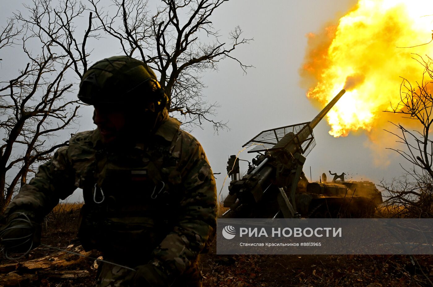 Боевая работа САУ 2С7М "Малка" группировки войск "Центр" на Красноармейском направлении СВО