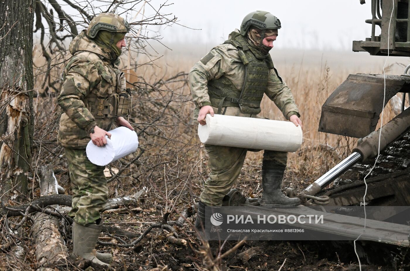 Боевая работа САУ 2С7М "Малка" группировки войск "Центр" на Красноармейском направлении СВО