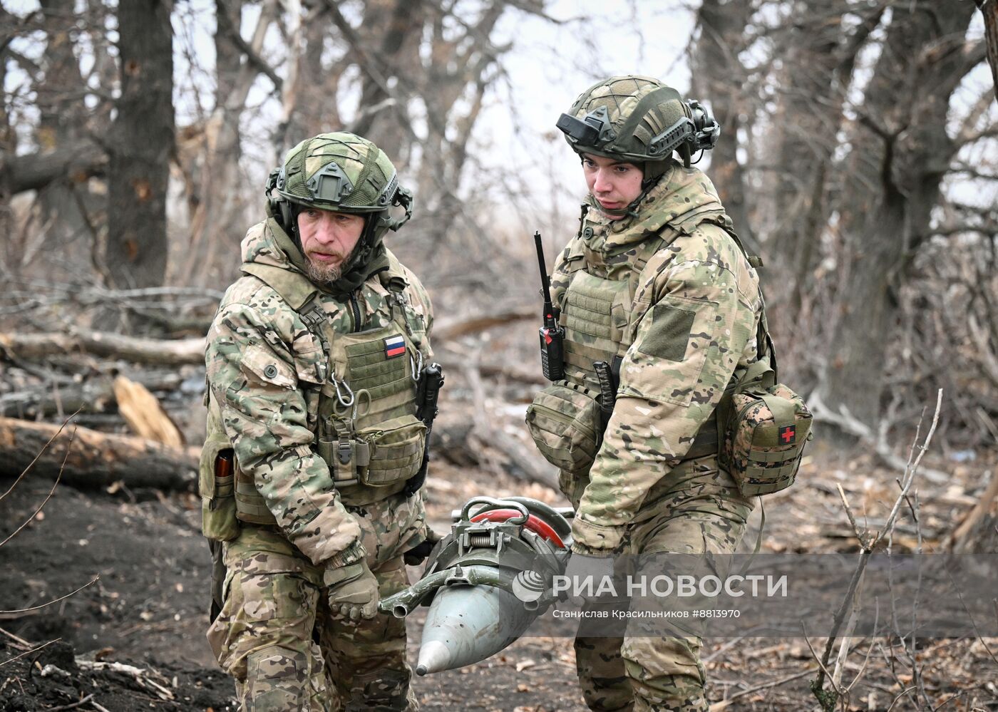 Боевая работа САУ 2С7М "Малка" группировки войск "Центр" на Красноармейском направлении СВО