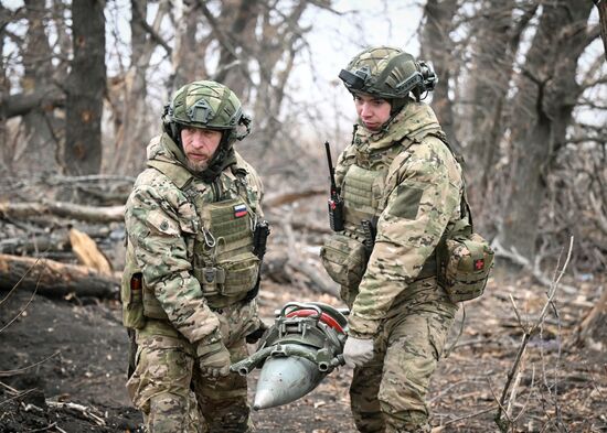 Боевая работа САУ 2С7М "Малка" группировки войск "Центр" на Красноармейском направлении СВО