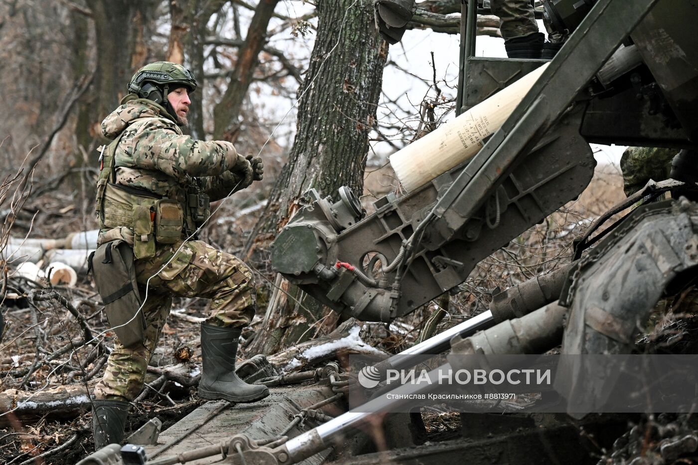 Боевая работа САУ 2С7М "Малка" группировки войск "Центр" на Красноармейском направлении СВО