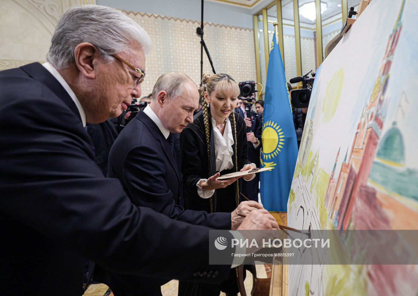 Государственный визит президента РФ В. Путина в Казахстан