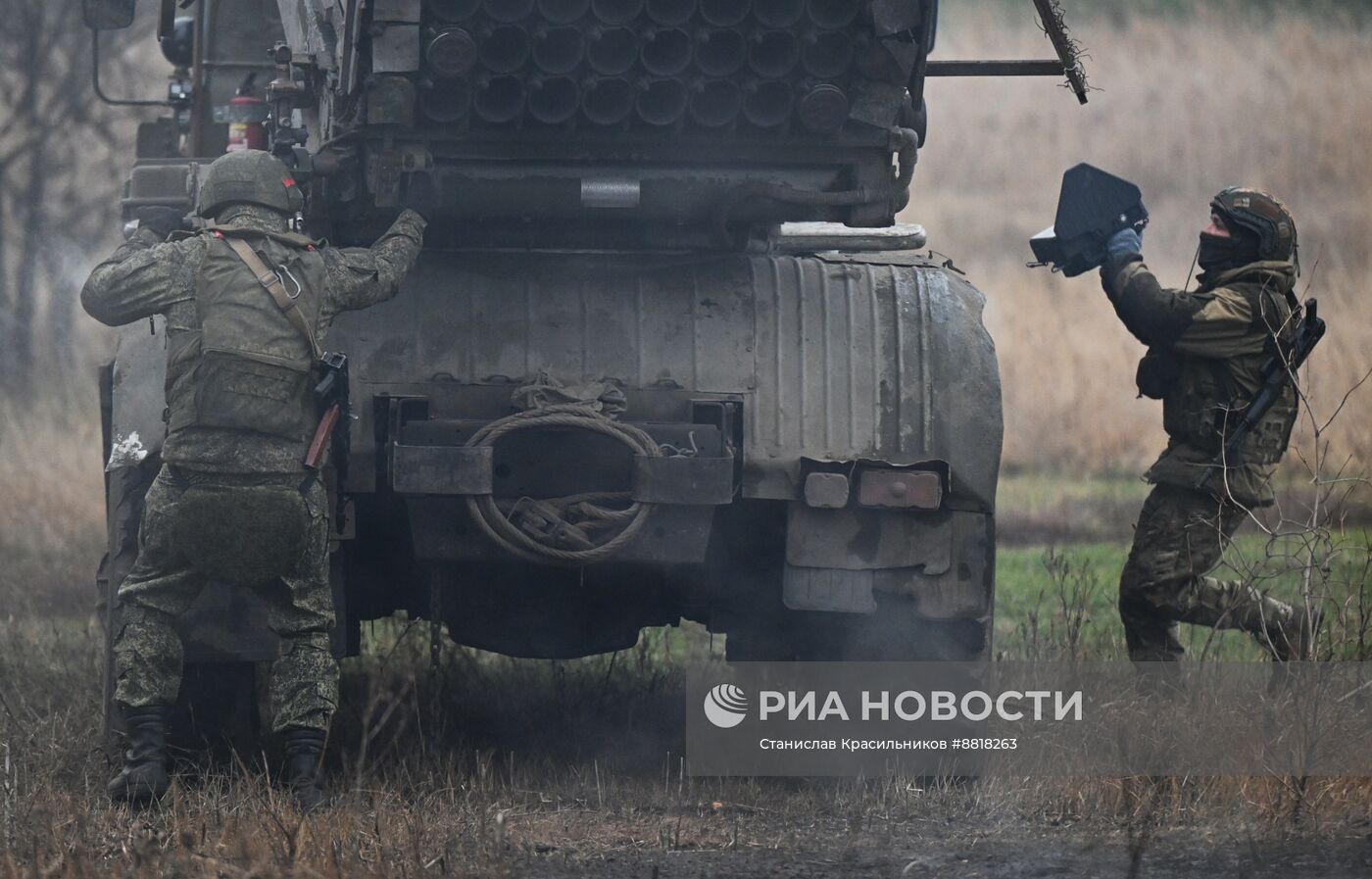 РСЗО "Град" группировки "Центр" ВС РФ на Красноармейском направлении СВО