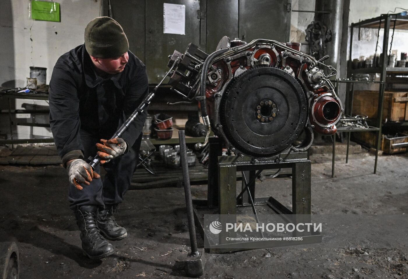 Ремонтный батальон группировки войск "Центр" на Красноармейском направлении СВО