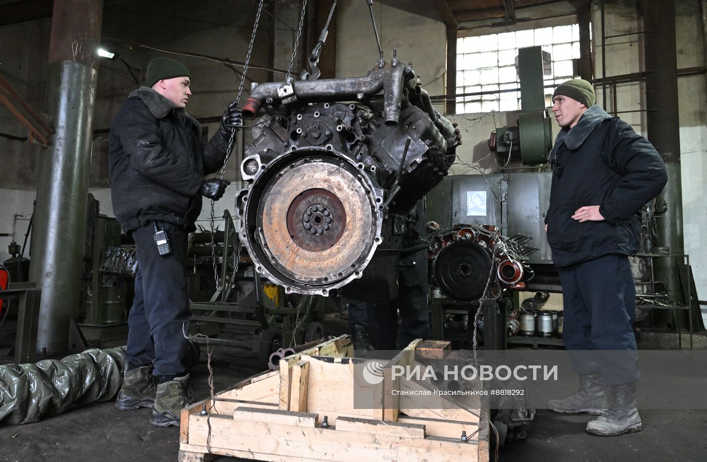 Ремонтный батальон группировки войск "Центр" на Красноармейском направлении СВО