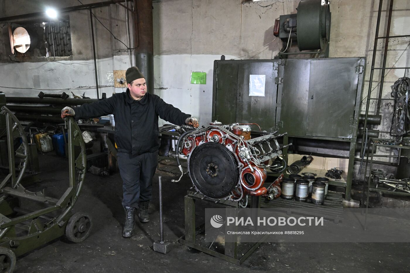 Ремонтный батальон группировки войск "Центр" на Красноармейском направлении СВО