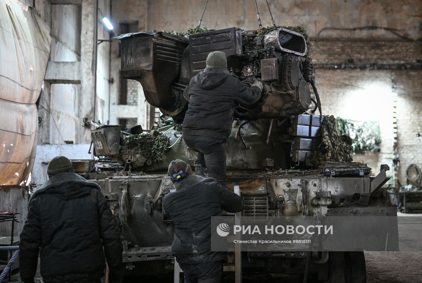 Ремонтный батальон группировки войск "Центр" на Красноармейском направлении СВО