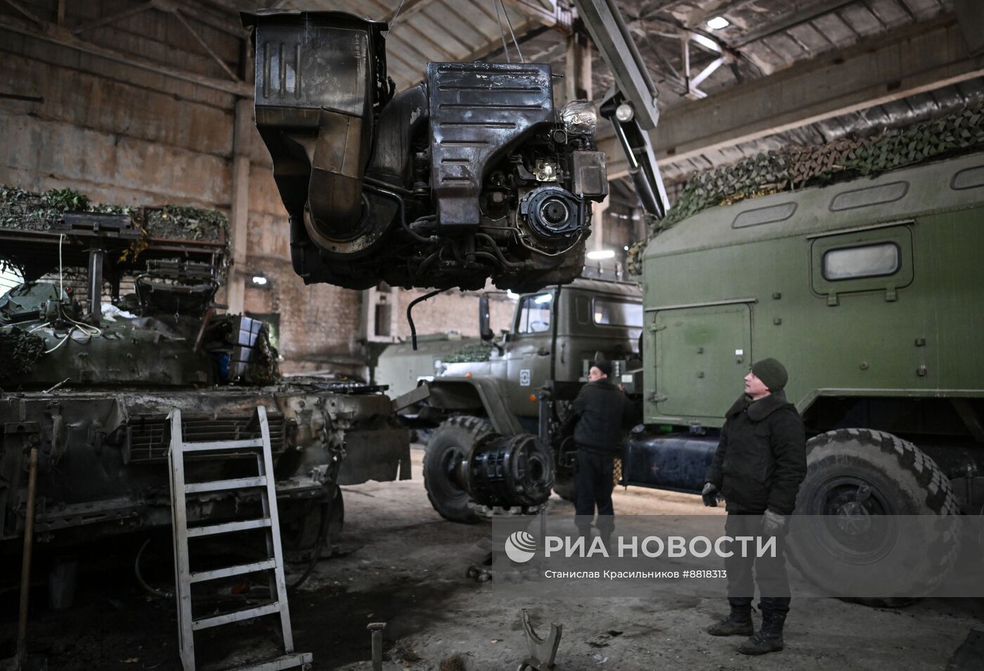 Ремонтный батальон группировки войск "Центр" на Красноармейском направлении СВО