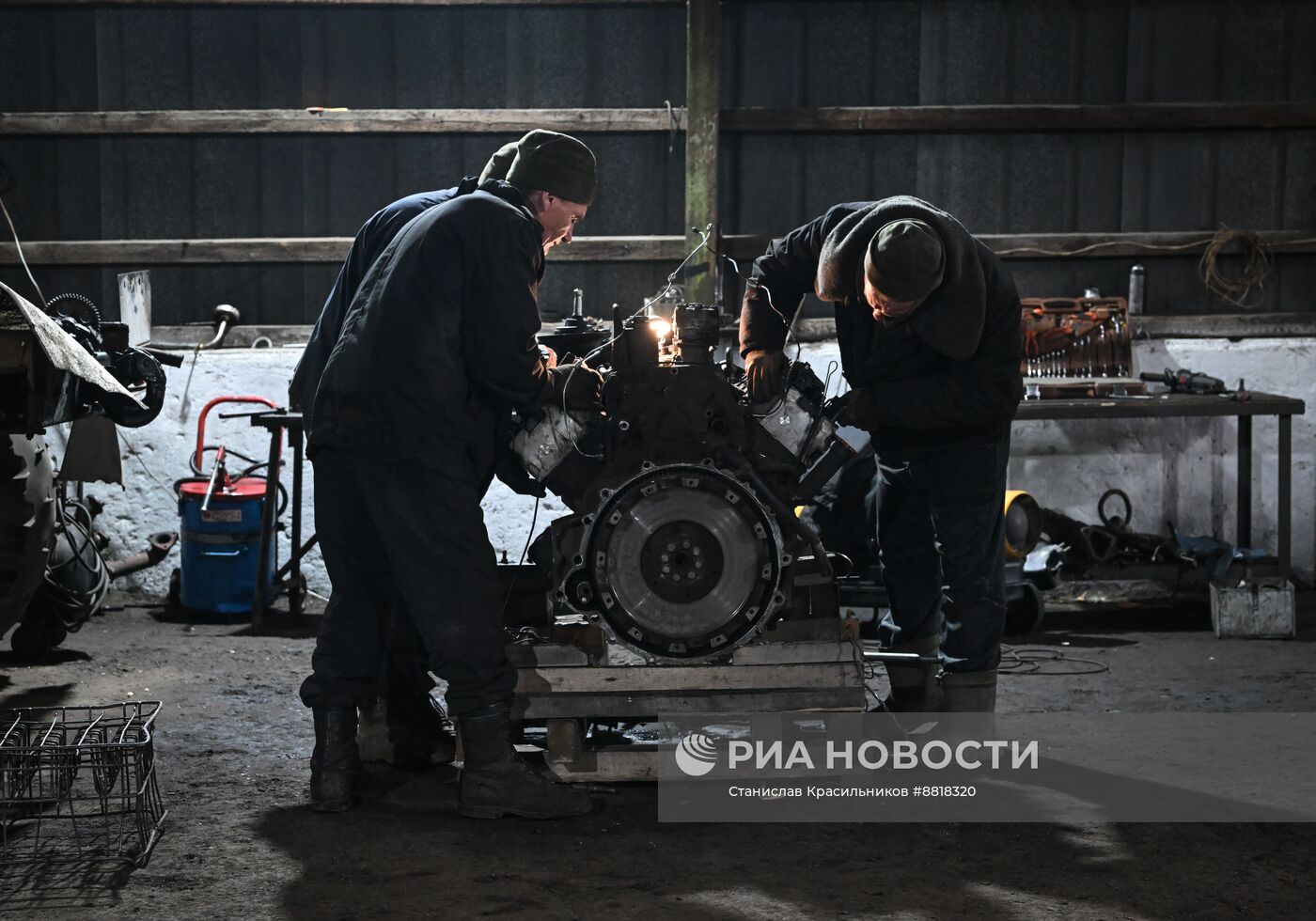 Ремонтный батальон группировки войск "Центр" на Красноармейском направлении СВО