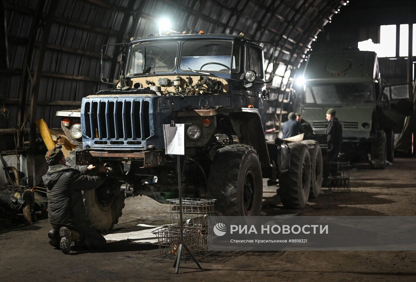 Ремонтный батальон группировки войск "Центр" на Красноармейском направлении СВО