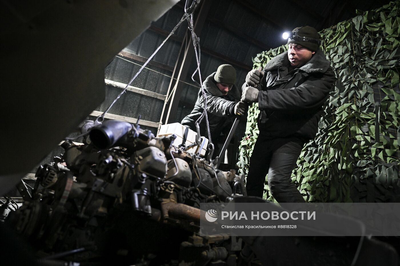 Ремонтный батальон группировки войск "Центр" на Красноармейском направлении СВО