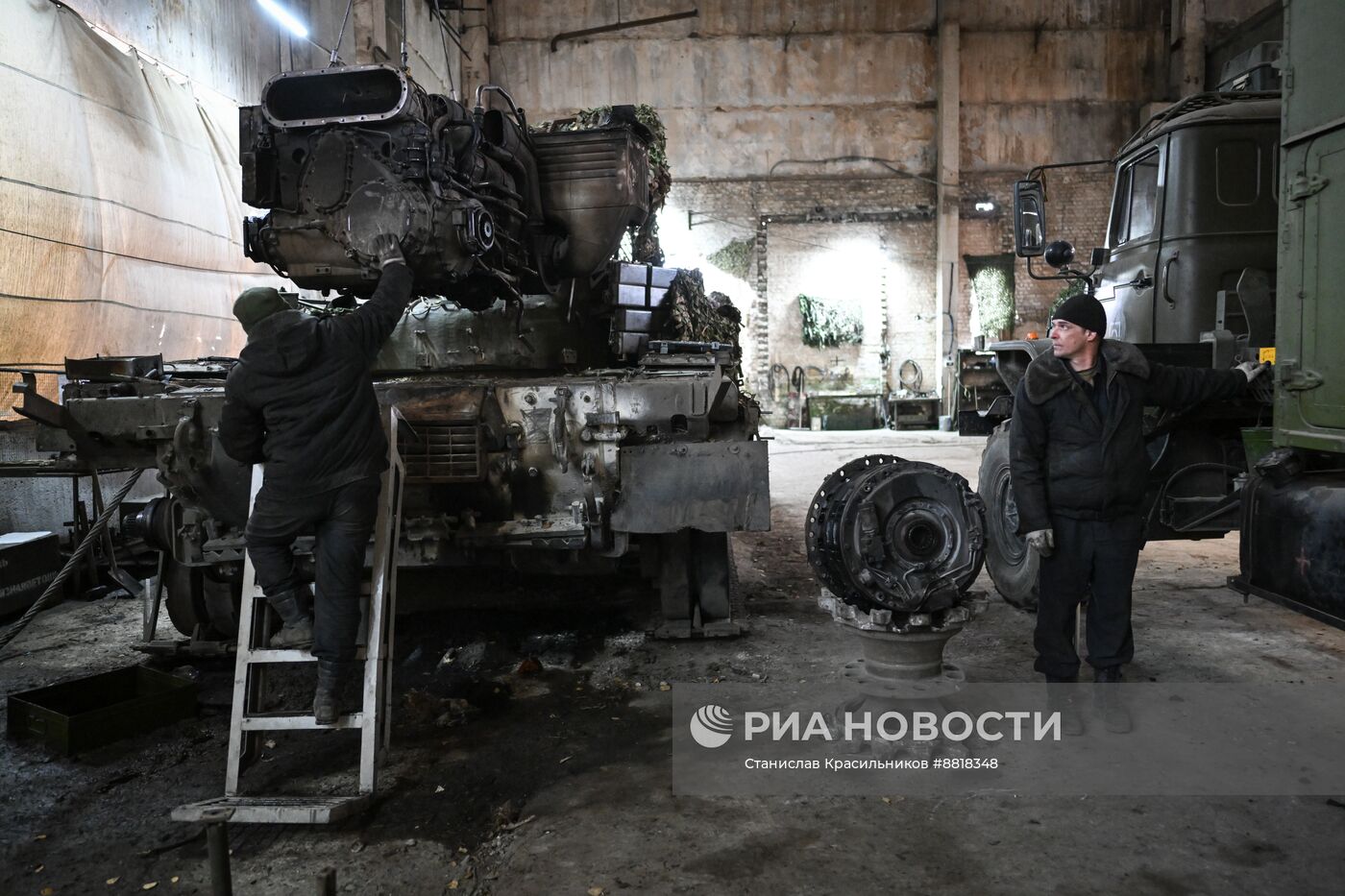 Ремонтный батальон группировки войск "Центр" на Красноармейском направлении СВО