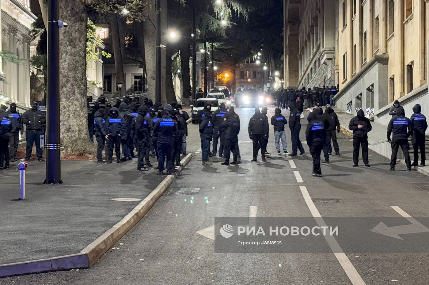 Акция протеста оппозиции в Тбилиси