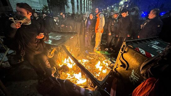 Акция протеста оппозиции в Тбилиси