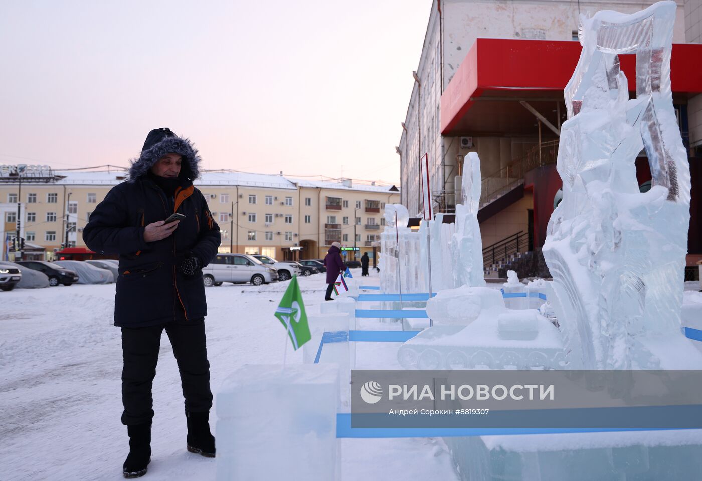 Конкурс ледовых скульптур "Бриллианты Якутии"