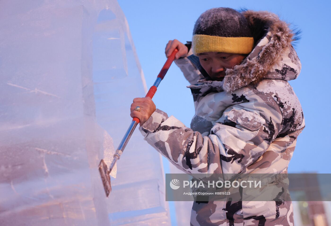 Конкурс ледовых скульптур "Бриллианты Якутии"