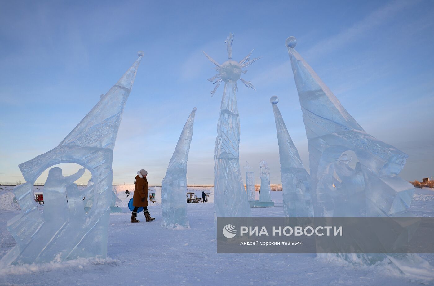 Конкурс ледовых скульптур "Бриллианты Якутии"