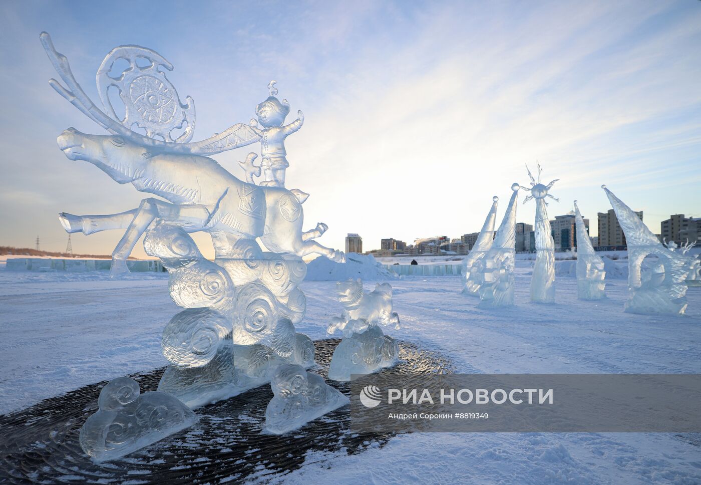 Конкурс ледовых скульптур "Бриллианты Якутии"