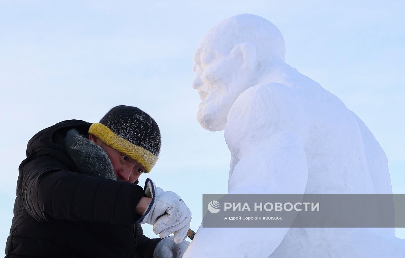 Конкурс ледовых скульптур "Бриллианты Якутии"