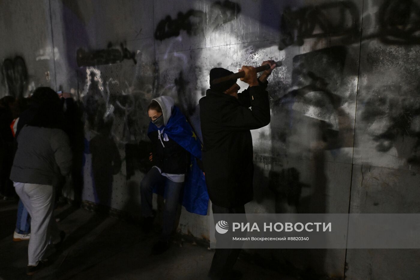 Акция протеста оппозиции в Тбилиси