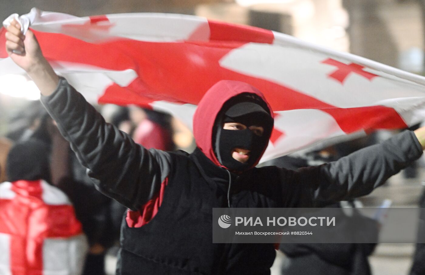 Акция протеста оппозиции в Тбилиси