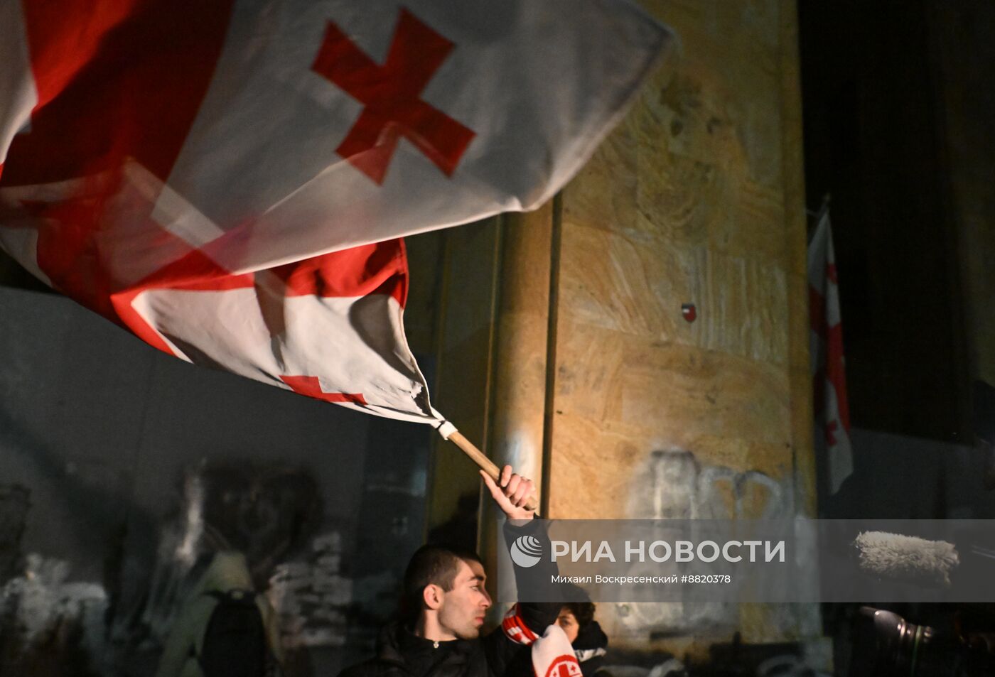 Акция протеста оппозиции в Тбилиси