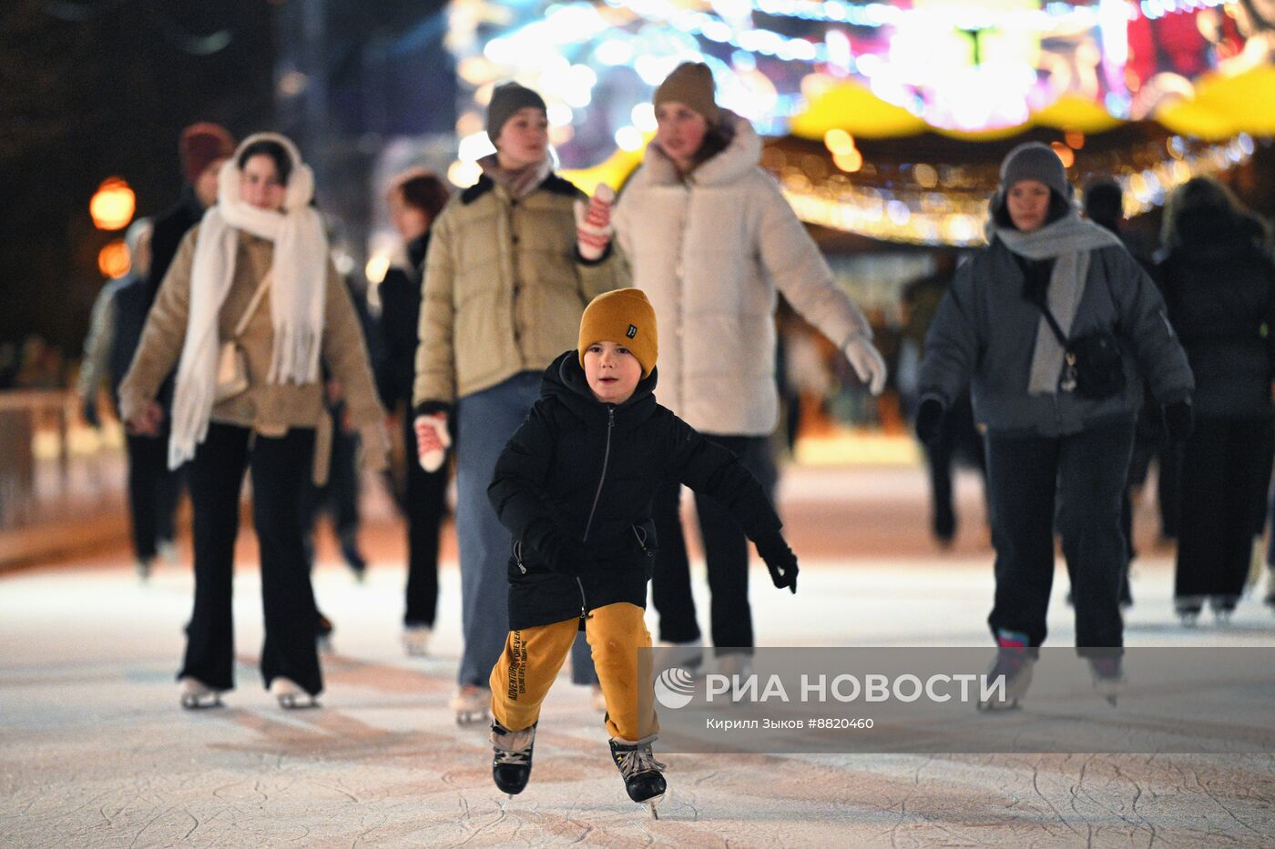 Открытие катка в Парке Горького 