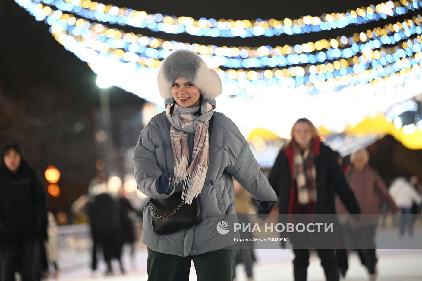 Открытие катка в Парке Горького 