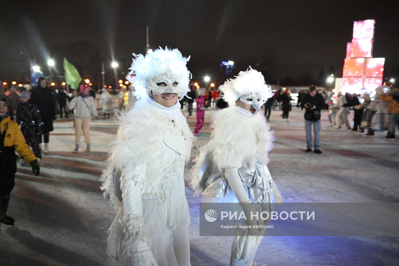 Открытие катка в Парке Горького 