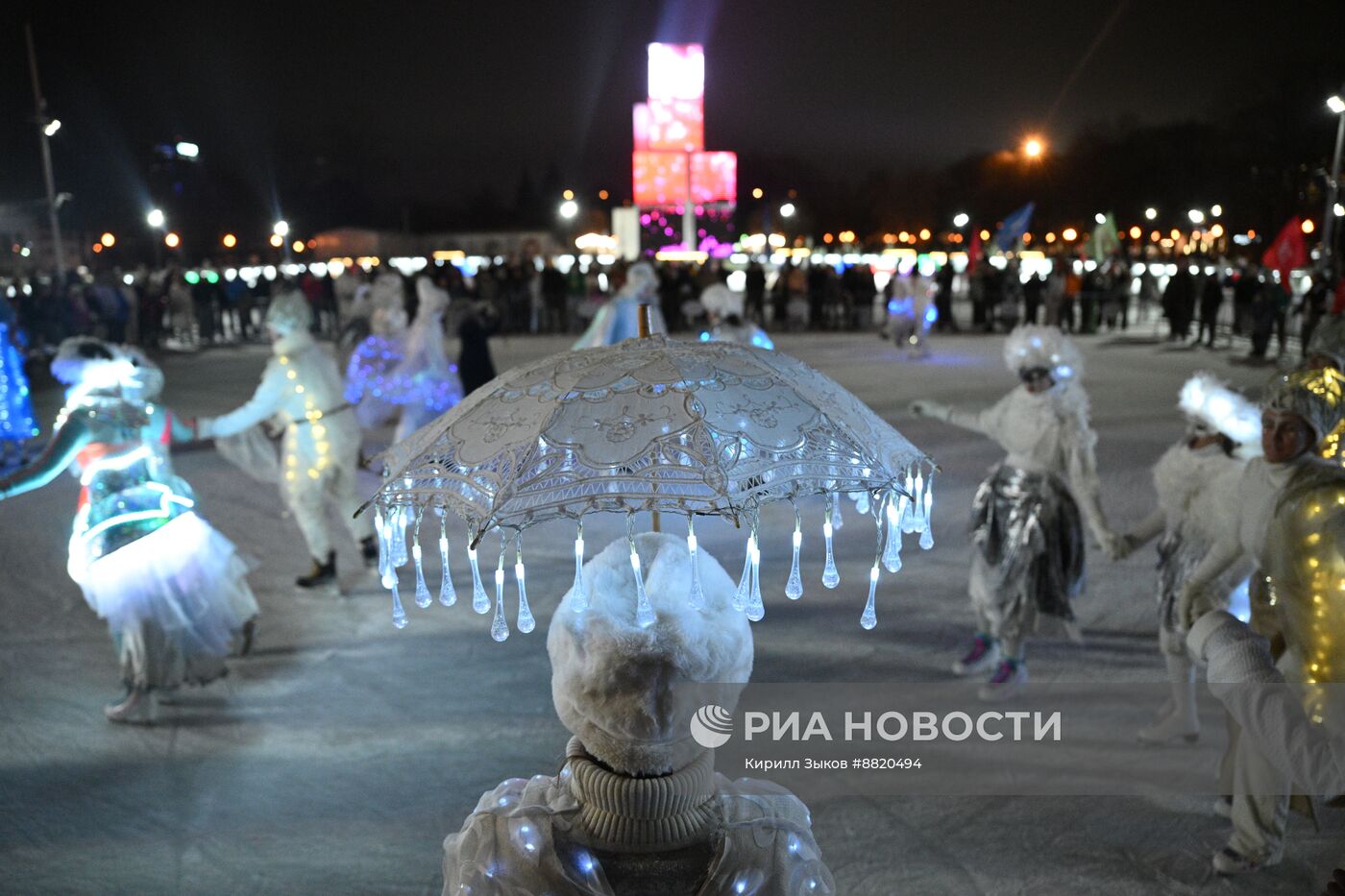 Открытие катка в Парке Горького 