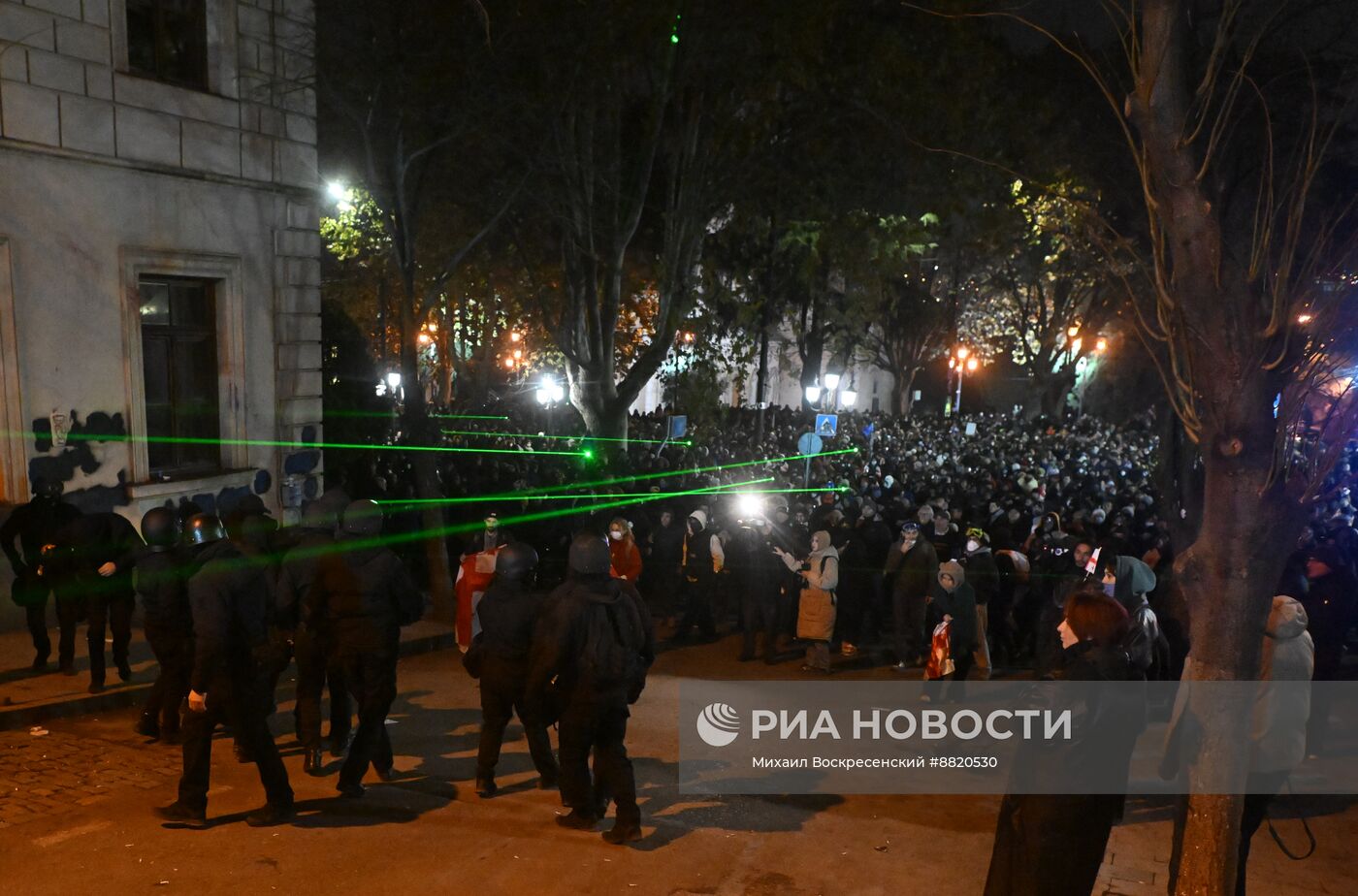 Акция протеста оппозиции в Тбилиси