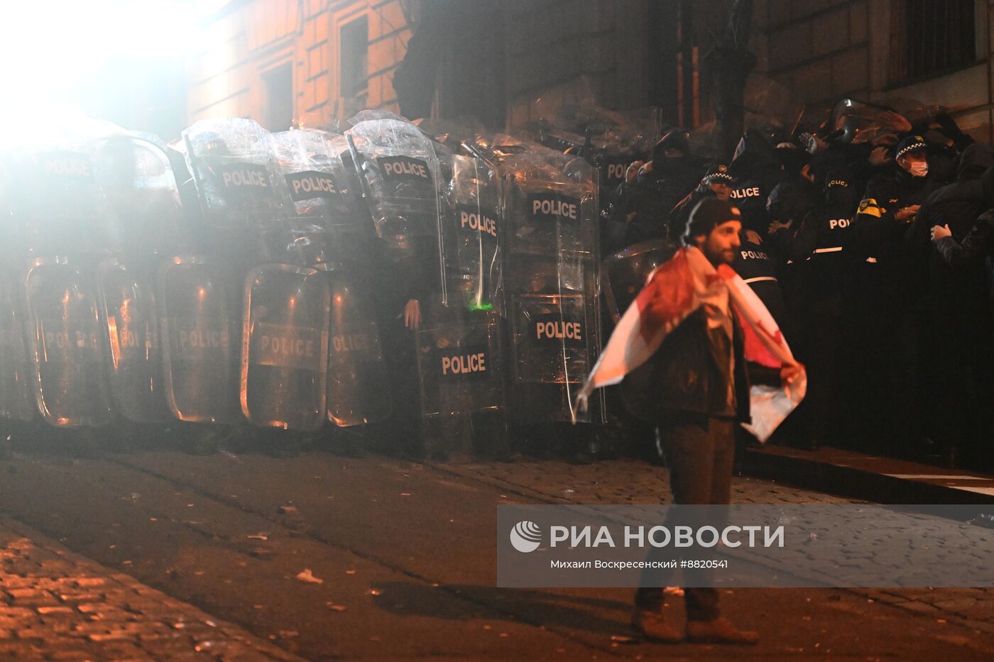 Акция протеста оппозиции в Тбилиси