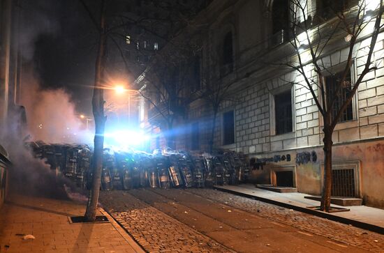 Акция протеста оппозиции в Тбилиси