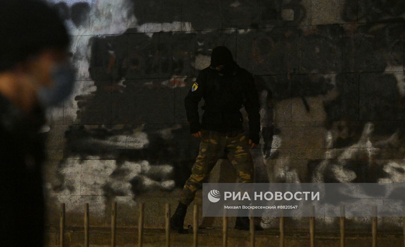 Акция протеста оппозиции в Тбилиси