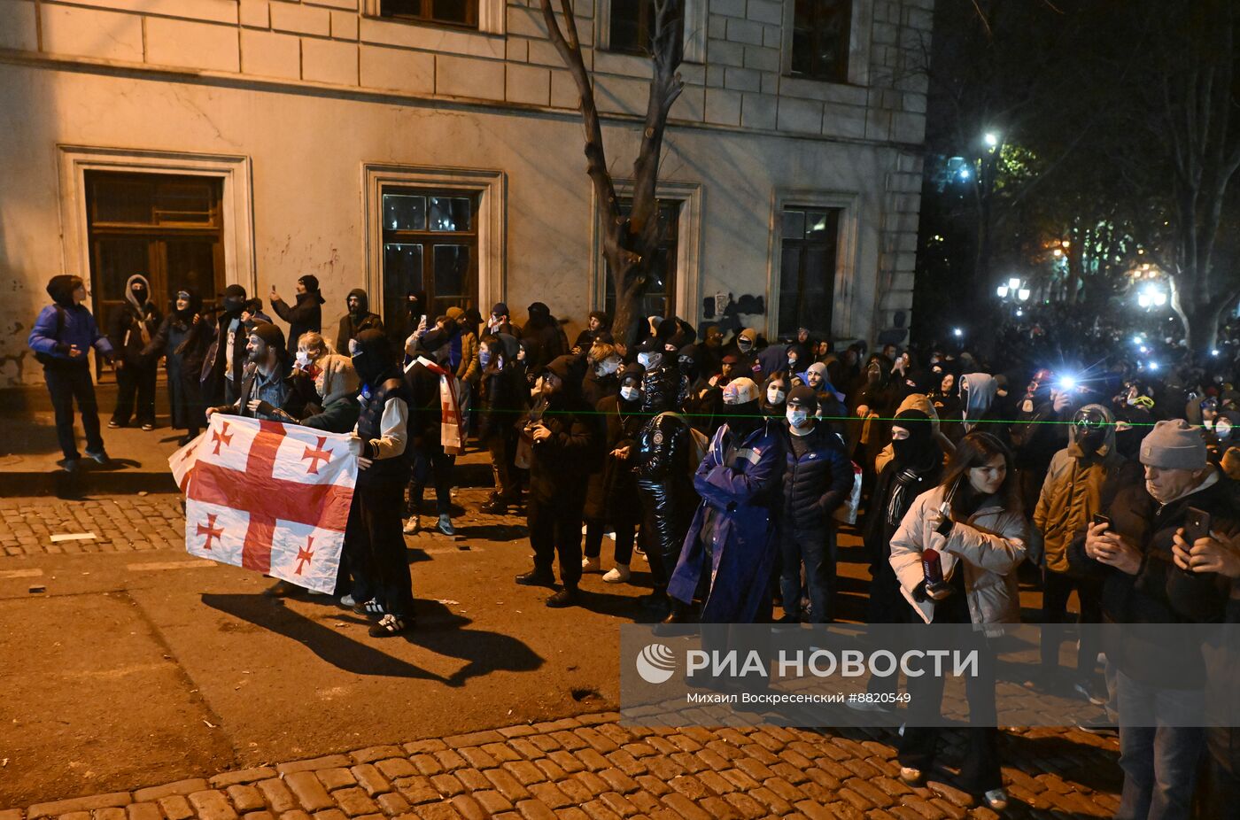 Акция протеста оппозиции в Тбилиси