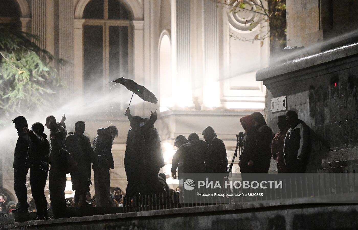 Акция протеста оппозиции в Тбилиси