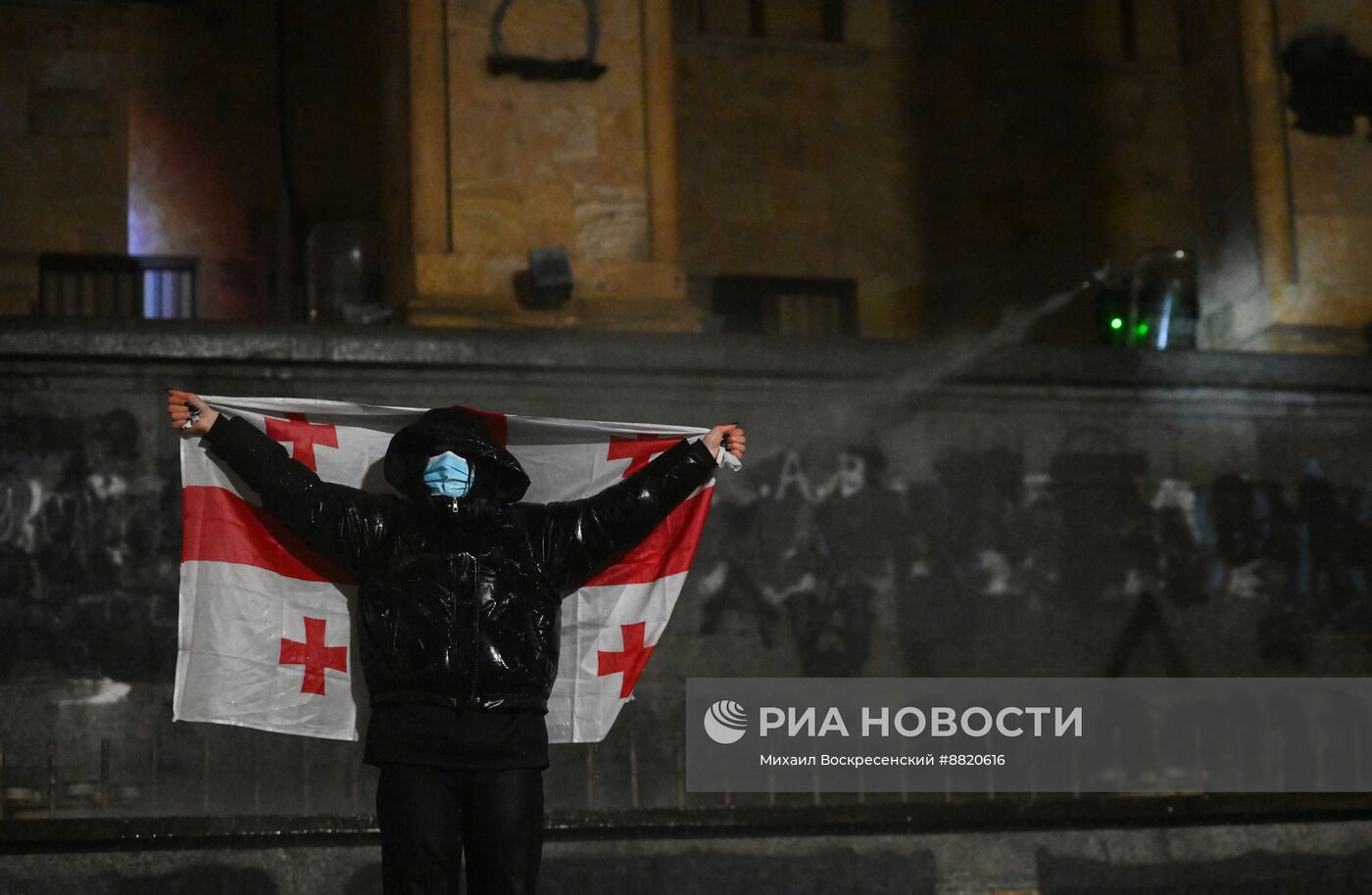 Акция протеста оппозиции в Тбилиси