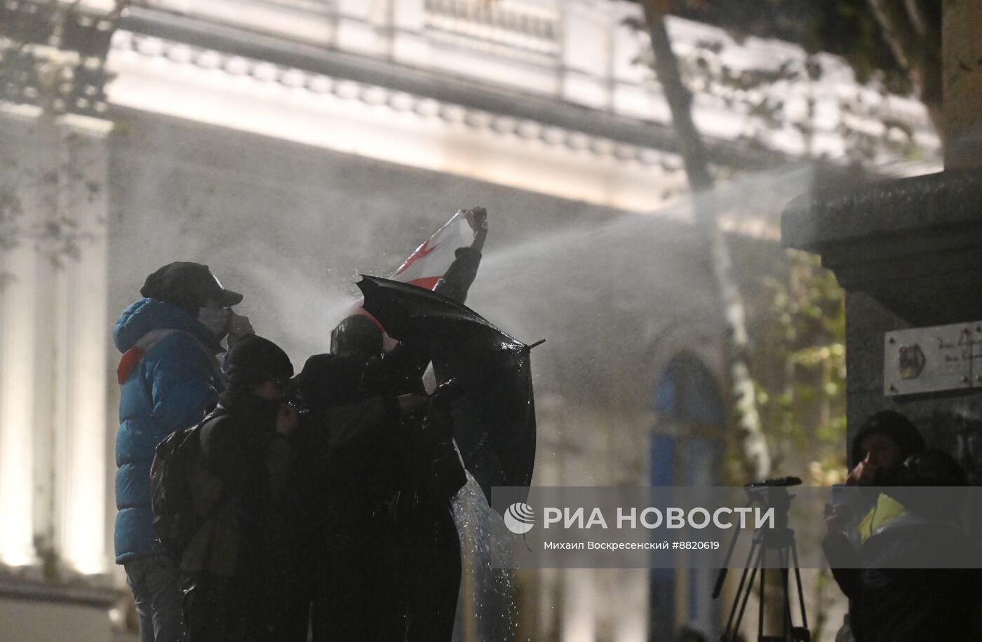 Акция протеста оппозиции в Тбилиси