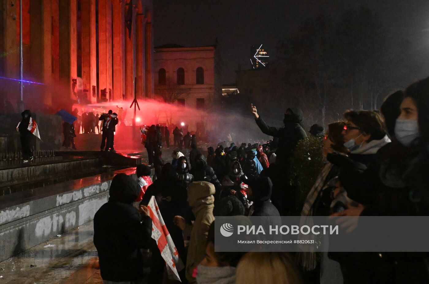 Акция протеста оппозиции в Тбилиси