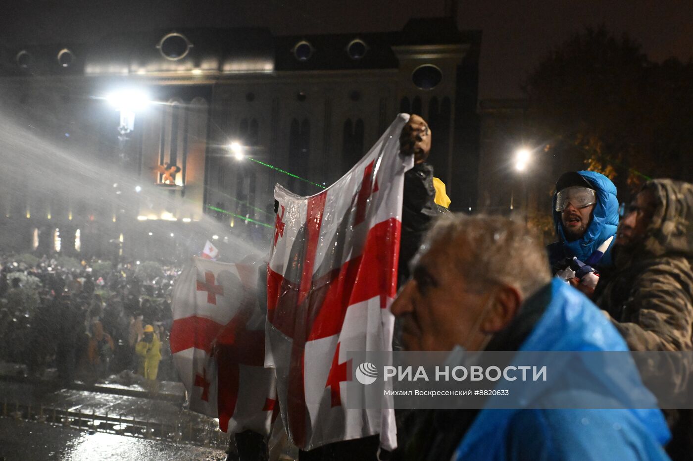 Акция протеста оппозиции в Тбилиси